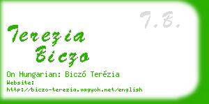 terezia biczo business card