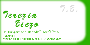 terezia biczo business card